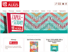 Tablet Screenshot of galeriaalius.pl